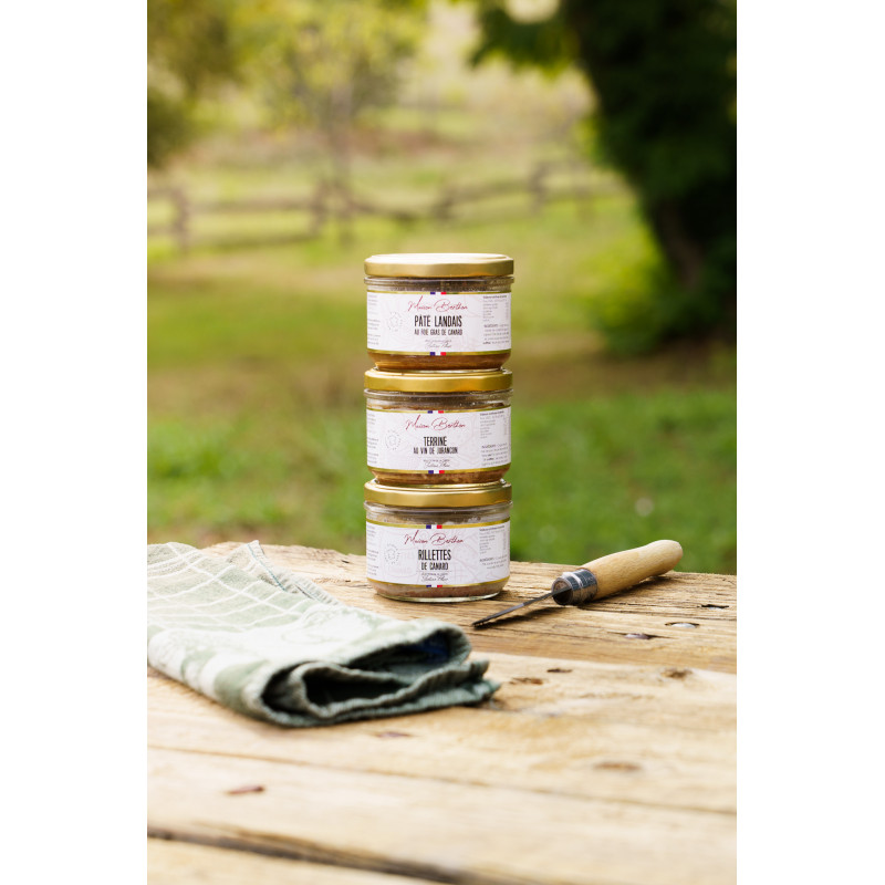 Sélection 3 Terrines Justine Piluso 180grs